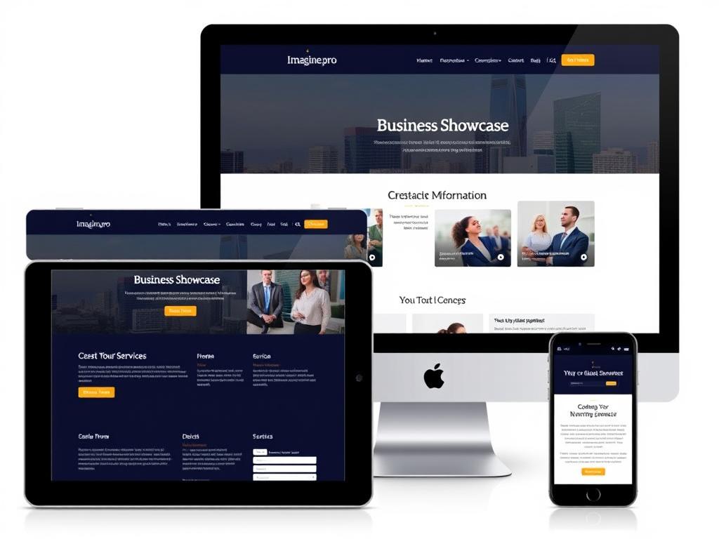Exemple de site vitrine élégant créé par imagin.pro pour une entreprise locale Exemple de site vitrine élégant créé par imagin.pro pour une entreprise locale