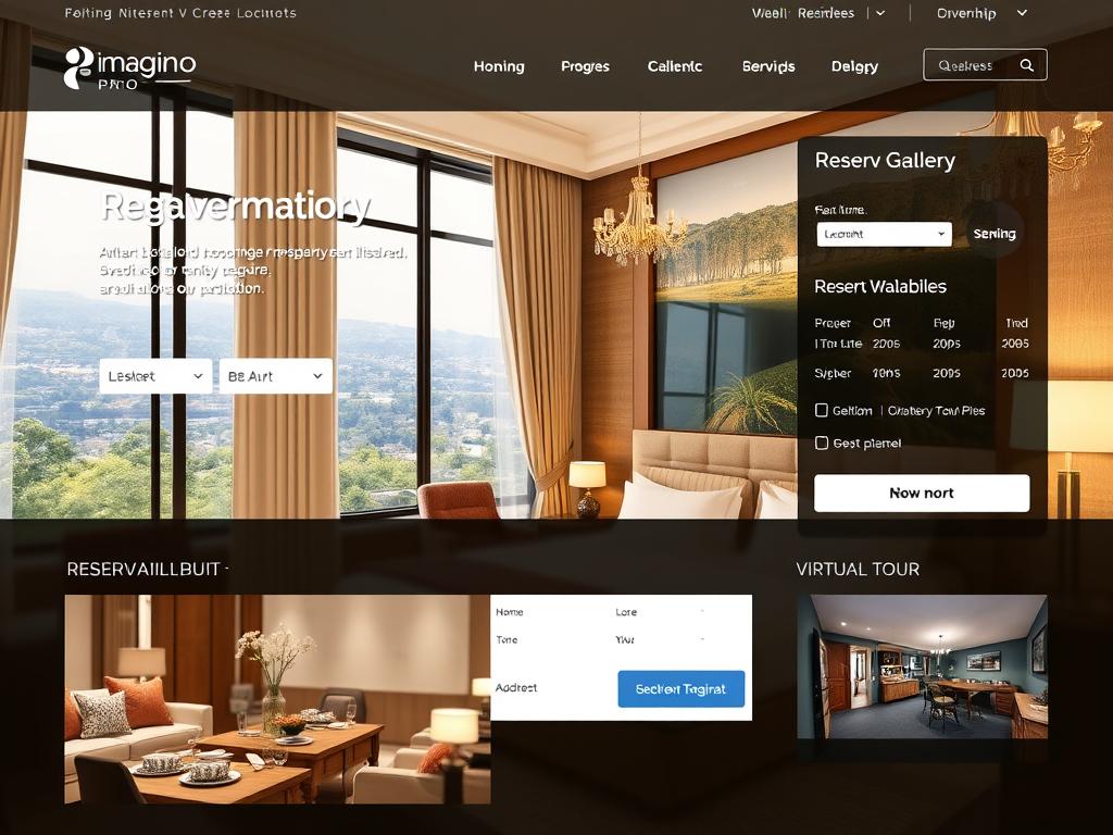 Site de réservation pour hôtel créé par imagin.pro avec galerie photos et système de réservation Site de réservation pour hôtel créé par imagin.pro avec galerie photos et système de réservation