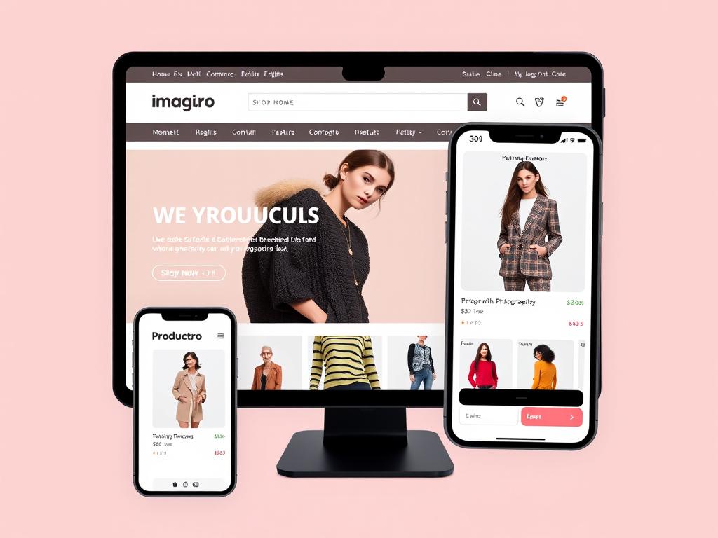 Site e-commerce créé par imagin.pro pour une boutique de mode avec interface de vente optimisée Site e-commerce créé par imagin.pro pour une boutique de mode avec interface de vente optimisée