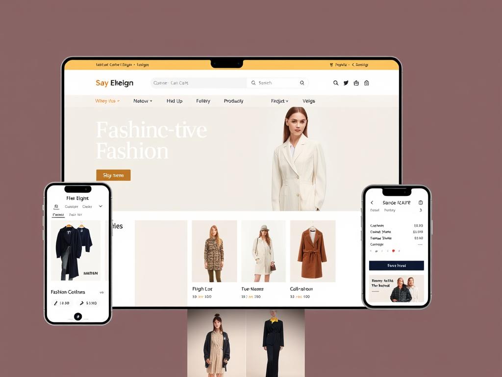 Site e-commerce de mode créé par imagin.pro avec interface de boutique en ligne élégante Site e-commerce de mode créé par imagin.pro avec interface de boutique en ligne élégante